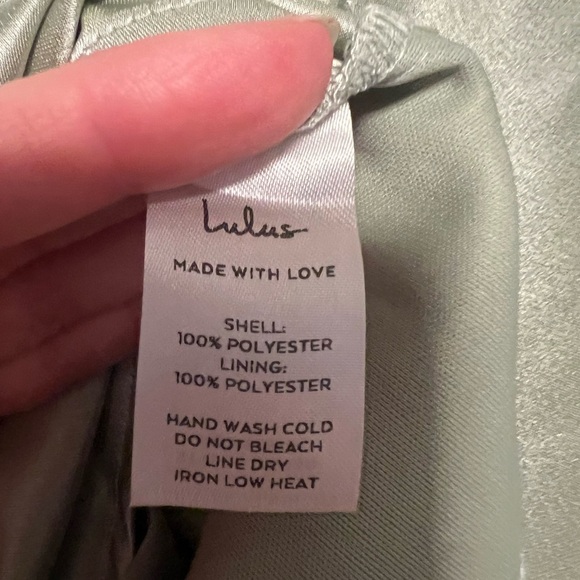Lulus NWT Sage Colored Short Sleeve Dress - Picture 11 of 11